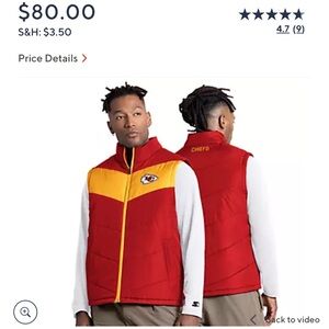 Brand new. KC Chiefs men’s vest. XXL
